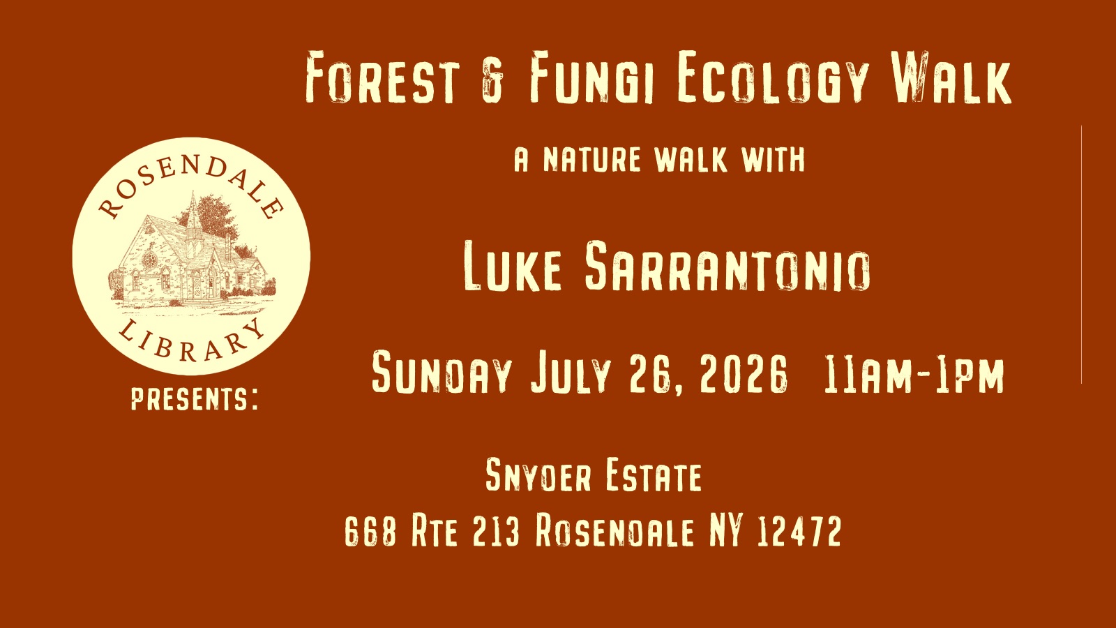 Forest & Fungi Ecology Walk 2026